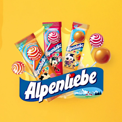 Wholesale Alpenliebe Lollipop Caramel 390g (10g x 39 Sticks) x 20 Bags