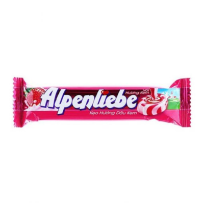 Alpenliebe Strawberry 32g x 16 Rolls x 24 Pouches