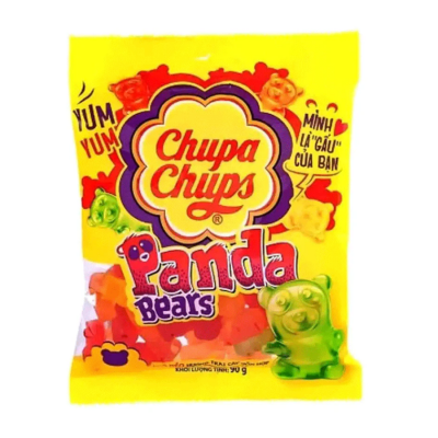 Wholesale Chupa Chups Jelly Mixed Fruit Panda Bear 90g x 30 Bags