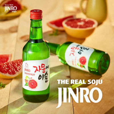 Wholesale JINRO Soju Grapefruit Alc. 13% 360ml x 20 bottles
