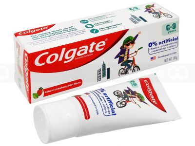 Wholesale Colgate Kid Natural Strawberry 6 - 9 Y 80G x 48 Tubes