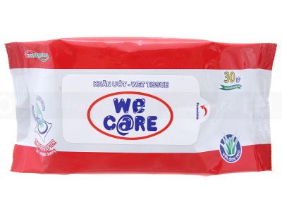 We Care Wet Wipe 100 Sheets bag