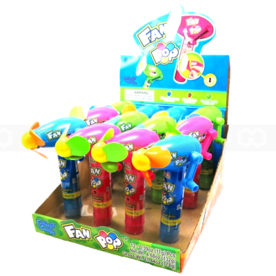 Kidsmania Fan Shaped Lollipops 11g x 12Pcs x 12 Boxes