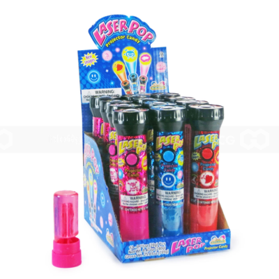 Kidsmania Laser Pop Projector Candy Lollipop 20g x 12Pcs x 12 Boxes