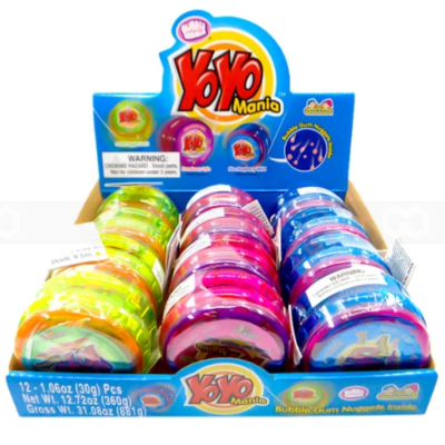 Kidsmania Yoyo Mania - Bubble Gum Nuggets Inside 30g x 12Pcs x 12 Boxes