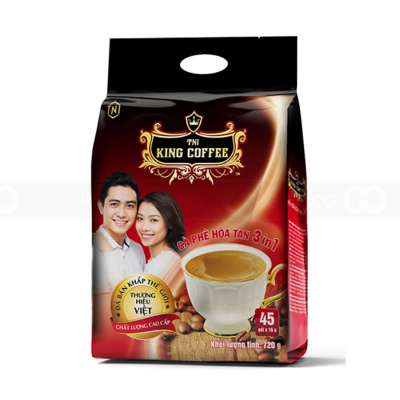 King Coffee 3 in 1 Instant Coffee 16g x 45 Sachets x 10 Bags