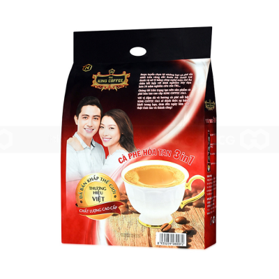 King Coffee 3 in 1 Instant Coffee 16g x 45 Sachets x 10 Bags