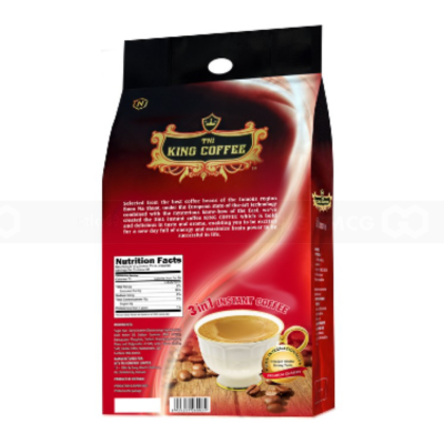 King Coffee 3 in 1 Instant Coffee 16g x 88 Stick x 5 Bags