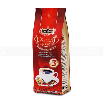 King Coffee Ground Coffee Expert Blend No.3 500g x 40 Bags