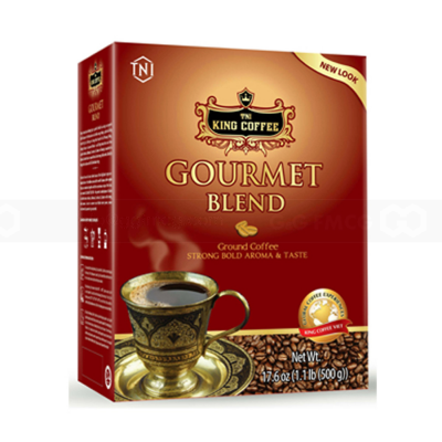 King Coffee Ground Coffee Gourmet Blend 500g x 20 Boxes