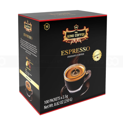 King Coffee Espresso Instant Coffee 2.5g x 100 Sticks x 12 Boxes