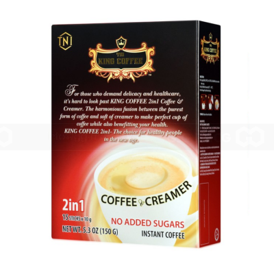 King Coffee 2 in 1 Instant Coffee 2g x 15 Sachets x 24 Boxes