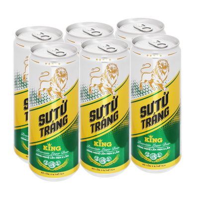 King White Lion Beer 330ml x 24 cans
