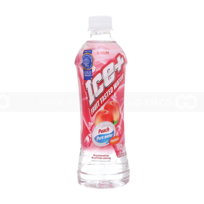 Ice+ Peach With Monde Selection Logo 490ml x 24 Bottles