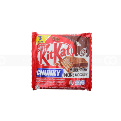 Wholesale KitKat Chocolate Chunky Cocoa 114g (3 x 38g) x 36 Bags