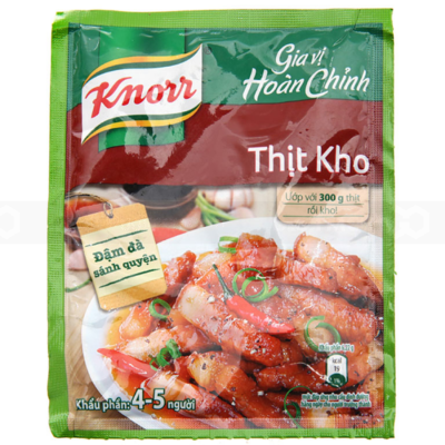 KNORR Seasoning Salt Pork cooked with sauce 28g x 6 Sachects x 10 Sheets