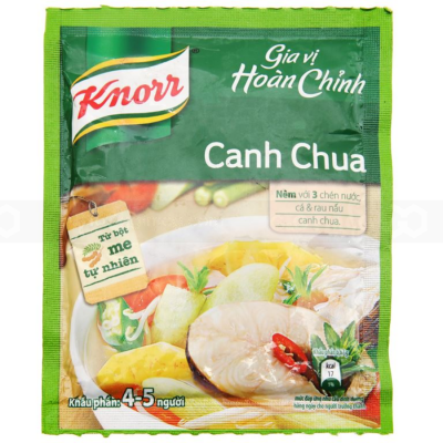 KNORR Seasoning Salt Sweet and sour fish broth 30g x 6 Sachects x 10 Sheets