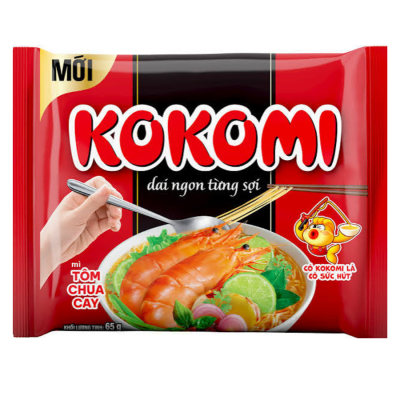 Kokomi Hot Sour Shrimp 65g x  100 Bags