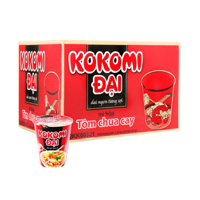 Kokomi Hot Sour Shrimp  65g x 24 Boxes