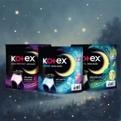 Wholesale Kotex Night Panties Size M/L (5 Pieces + 1 Pack of 8 Pieces 23cm) x 8 Pack
