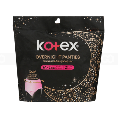 Kotex Style Night In Pants Size M/L 2M x 16 packs