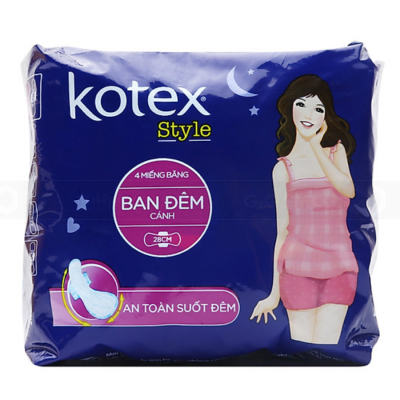 Kotex Style Night Maxi 28cm 4pcs x 48 Packs