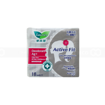 Lauríer Active Fit Sanitary Ag Silver Deo Care Pads 18 Piece x 24 Packs