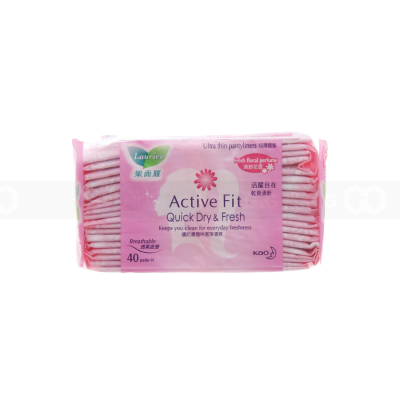 Lauríer Active Fit Sanitary Fresh Floral Perfume Pads 40 Piece x 24 Packs