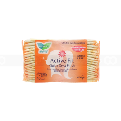Lauríer Active Fit Sanitary Fresh Fruity Perfume Pads 40 Piece x 24 Packs