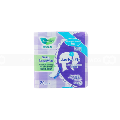 Lauríer Active Fit Sanitary Safety Long & Wide Non-Perfume 20 Piece x 24 Packs