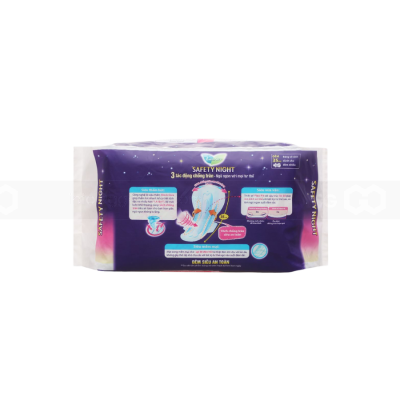 Lauríer Safety Night Sanitary Pads 35cm x 4 Piece x 48 Packs