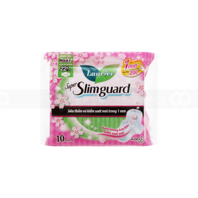 Lauríer Super Slimguard Day Sanitary Cherry Scent Pads 1mm 22cm x 10 Piece x 24 Packs