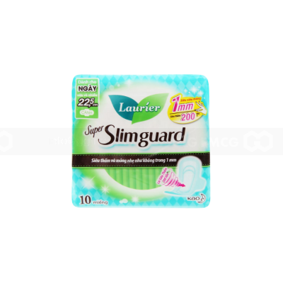 Lauríer Super Slimguard Day Sanitary Pads 1mm 22cm x 10 Piece x 24 Packs