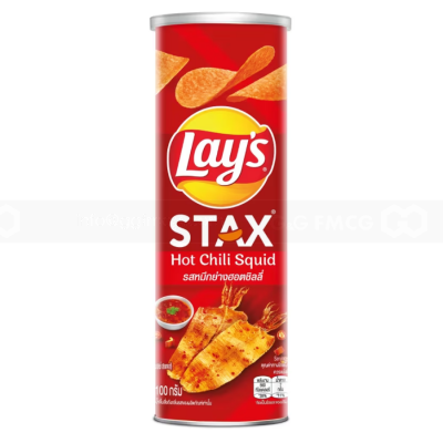 Wholesale Lay's Stax Hot Chili Squid Potato Chips 100g x 16 Cans