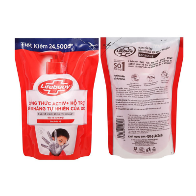Lifebuoy Total 10 Germ Protection Hand Wash 400g x 24 Bags