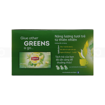 Lipton Green Tea 2g x 25Pcs x 18 Boxes