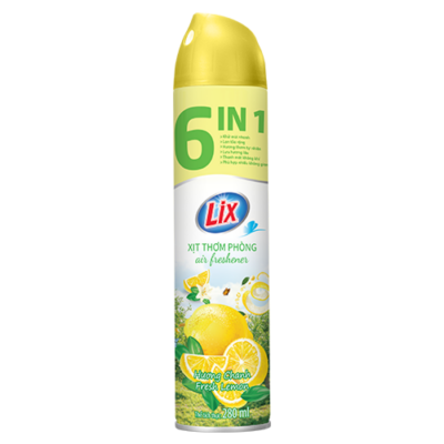 Lix Lemon Room Spray 280ml x 12 Bottles