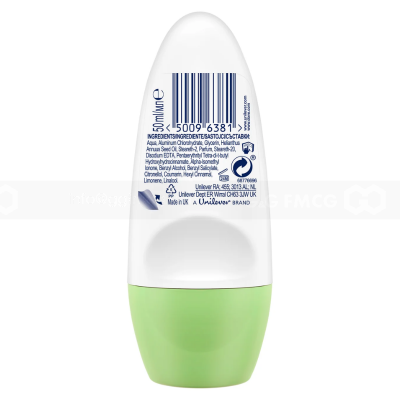 Wholesale Dove Deodorant Roll on Go Fresh Cucumber 40ml x 24 tubes