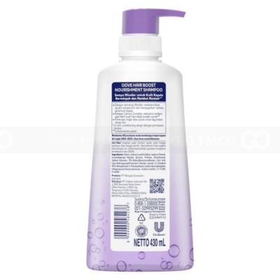 Wholesale Dove Shampoo Micellar Hair Boost 430ml x 12 pcs