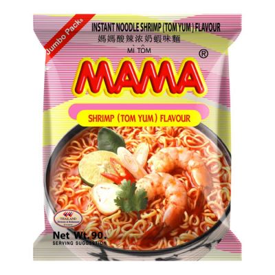 MaMa Instant Noodles Shrimp Tom Yum Flavour 90g x 24 Bags x 6 Boxes