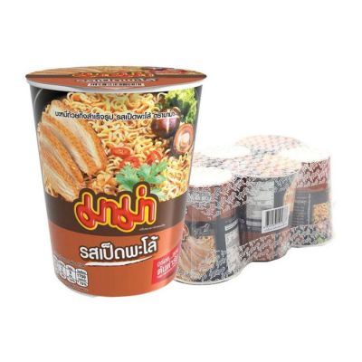 MaMa Instant Cup Noodles Pa-Lo Duck Flavour 60g x 36 Cups