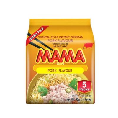 MaMa Instant Noodles Minced Pork Flavour 90g x 24 Bags x 6 Boxes