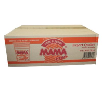 MaMa Instant Cup Noodles Pork Flavour 60g x 36 Cups