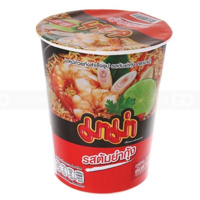 MaMa Instant Cup Noodles Shrimp Tom Yum Flavour 60g x 36 Cups