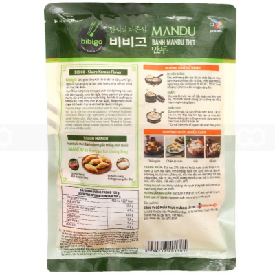 Mandu with Meat and Corn 175g (5 Pcs) x 32 Bags