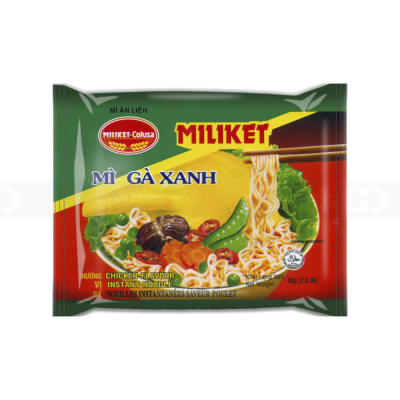Miliket Chicken (Green) Noodle 65g x 30 Bags