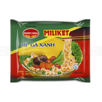 Miliket Chicken (Green) Noodle 80g x 30 Bags