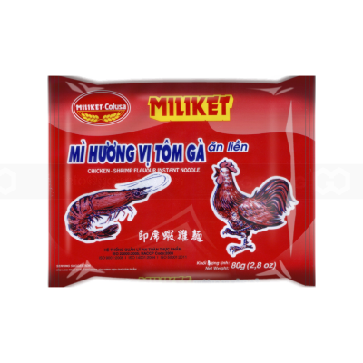 Miliket Chicken & Shrimp Noodle 80g x 30 Bags
