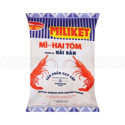 Miliket Kraft Instant Noodle With Seafood 75g x 30 Bags (Halal)