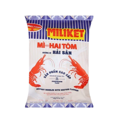 Miliket Kraft Instant Noodle With Seafood 75g x 30 Bags (Halal)